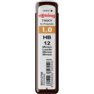 Mina creion Rotring Hi Polymer 1.00 HB 12 set