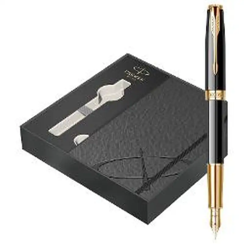 Набор Parker Frontier – Перьевая ручка Black GT + папка