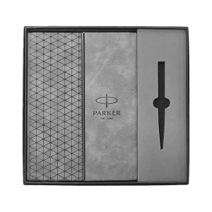 Подарочная коробка Parker с папкой-конвертом A5 – серая