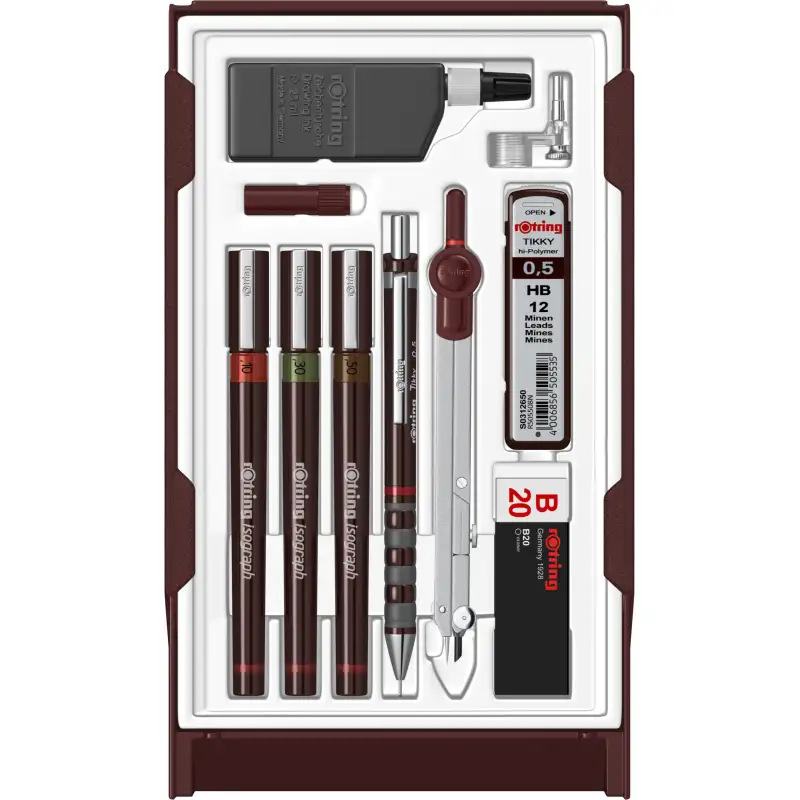 Set Isograph Master Rotring – 0.1 / 0.3 / 0.5mm