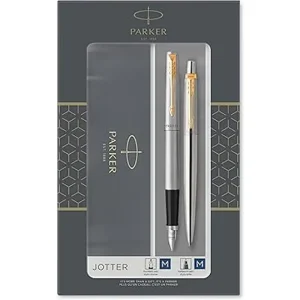 Set Parker Jotter Royal Standard – stilou + pix Black Metal