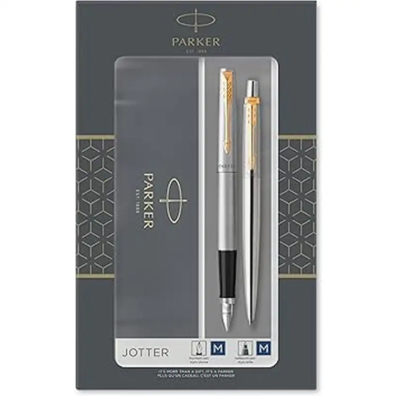 Set Parker Jotter Royal Standard – stilou + pix Black Metal