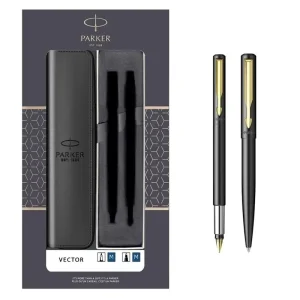 Set Parker Vector – Stilou + Pix Black CT + Etui