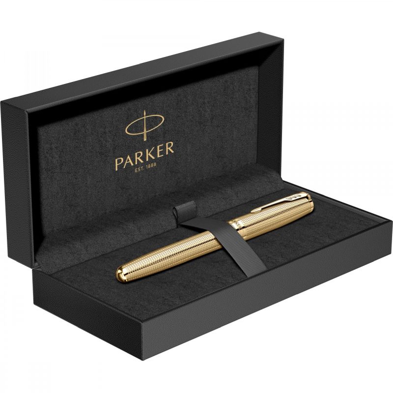 Roller Parker Sonnet Royal SE Ciselé Golden GT - imagine 2