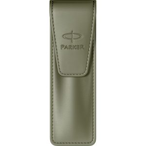 Футляр Parker из натуральной кожи для 2 письменных принадлежностей, ASS