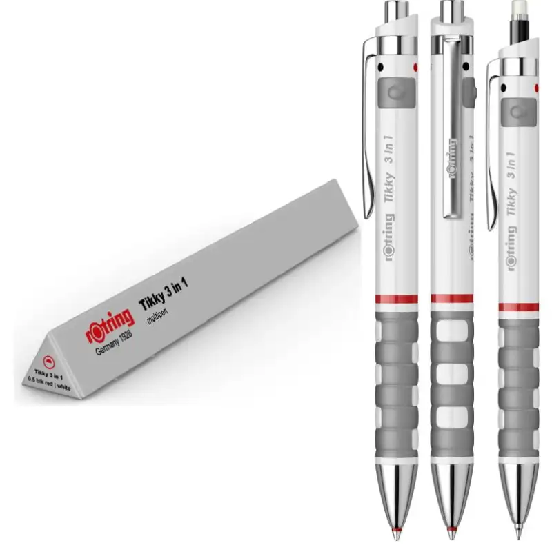 Pix Rotring 0.5 metal 3 in 1 Tikky alb